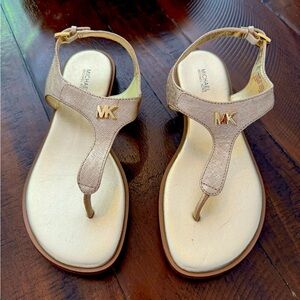 Michael Kors Gold Sandals